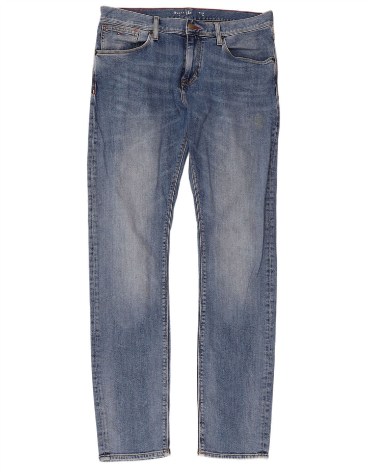 TOMMY HILFIGER Herren Bleecker Slim Jeans W33 L34 Blaue Baumwolle