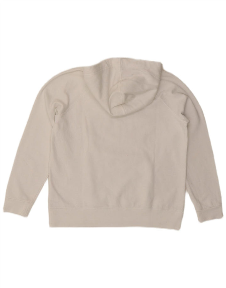CONVERSE Damen Graphic Hoodie Pullover UK 14 Mittelweiße Baumwolle