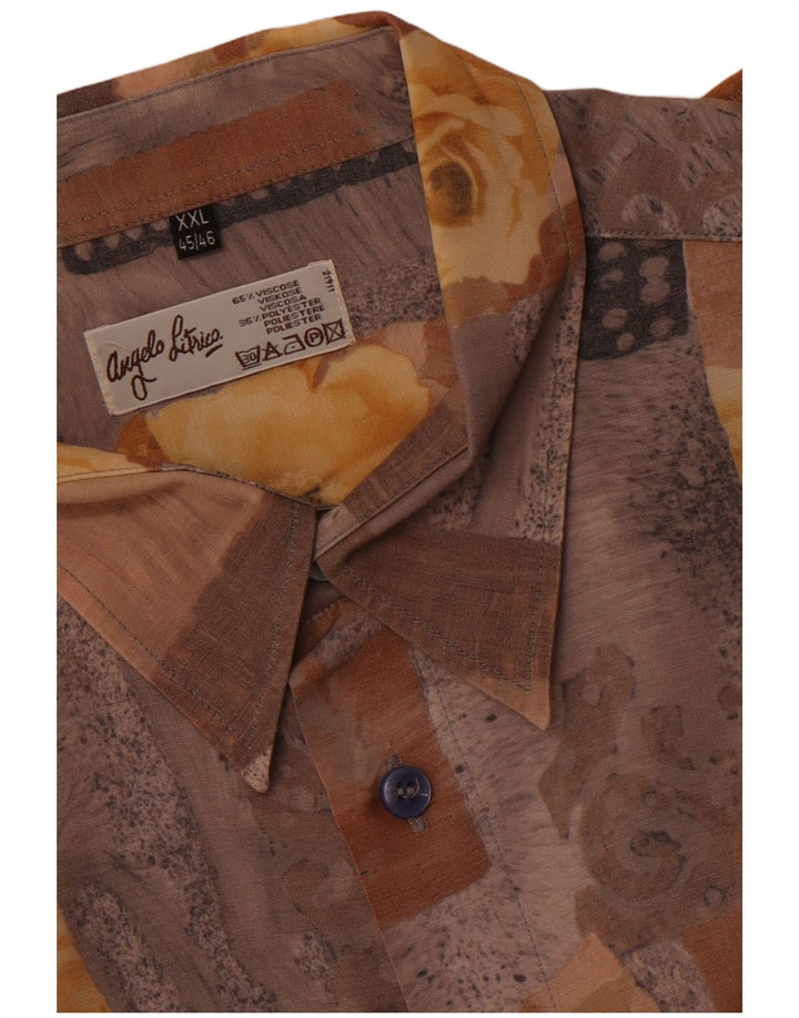 Angelo Litrico Herrenhemd, Größe 45/46, 2XL, mehrfarbig, Patchwork-Viskose