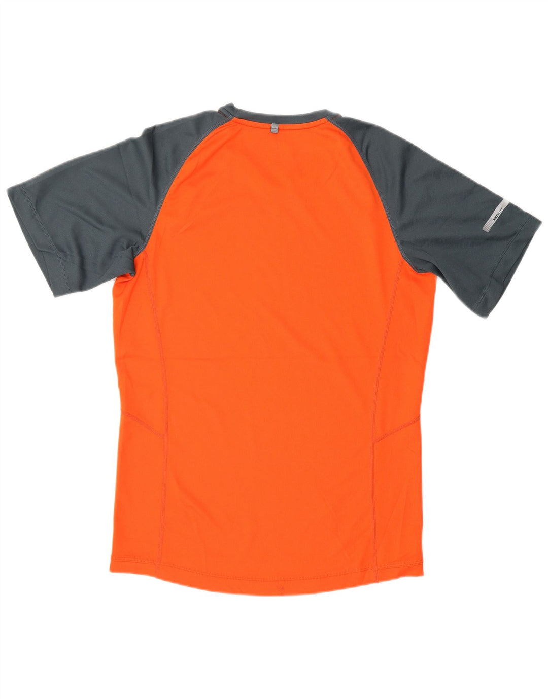 NIKE Herren Dri Fit T-Shirt Top Small Orange Farbblock