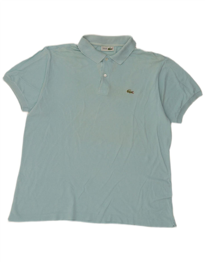 Lacoste Herren-Poloshirt, Größe 6 XL, blaue Baumwolle