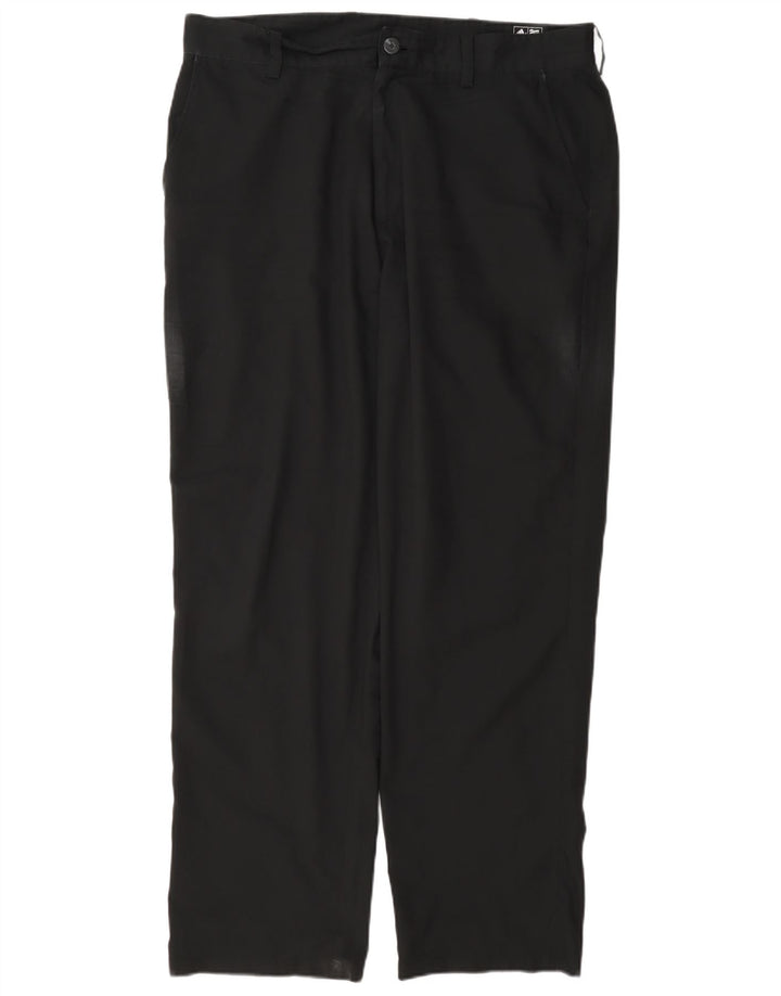 Adidas Herren Straight Chino Hose W36 L30 Schwarz Polyester