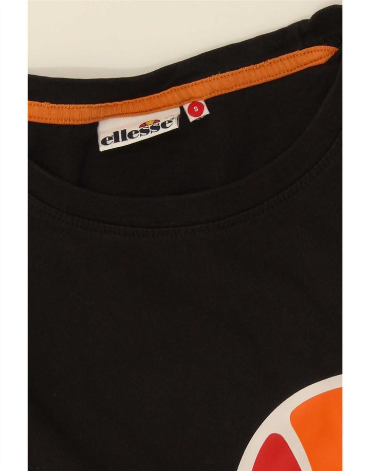 Ellesse Herren-T-Shirt mit Grafik, Größe S, Schwarz