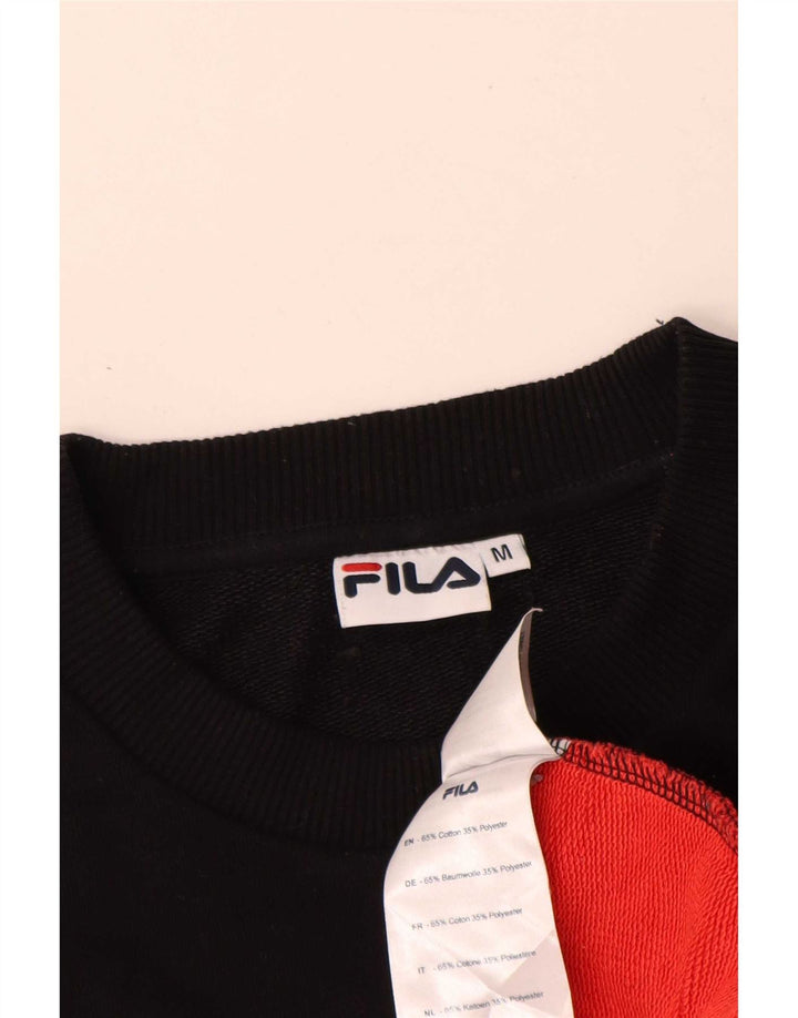 Fila Damen Grafik-Sweatshirt-Pullover UK 14 Medium Mehrfarbig