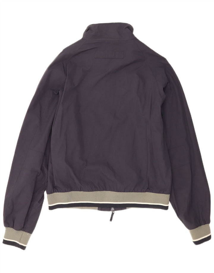 Ivy Oxford Herren Bomberjacke IT 50 Large Marineblau Colourblock Polyamid