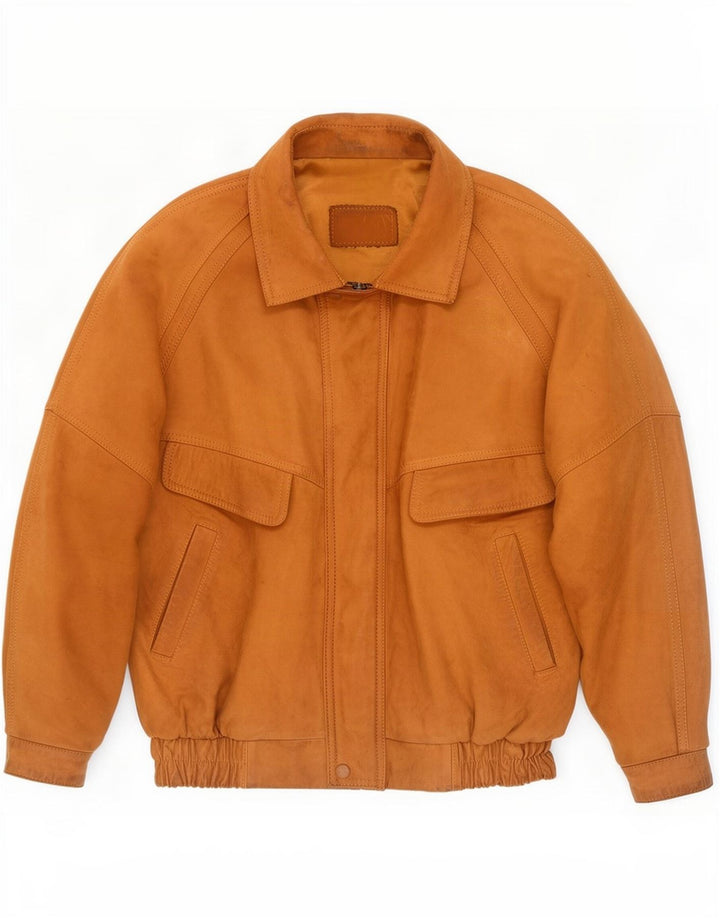 Vintage Herren Lederjacke UK 42 XL Beige