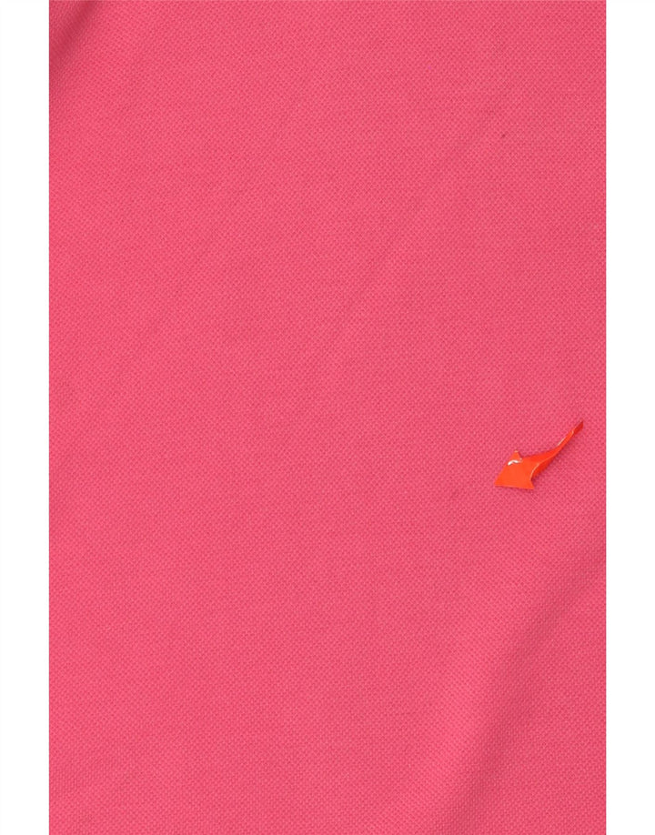 Sergio Tacchini Herren-Langarm-Poloshirt, klein, rosa, Baumwolle