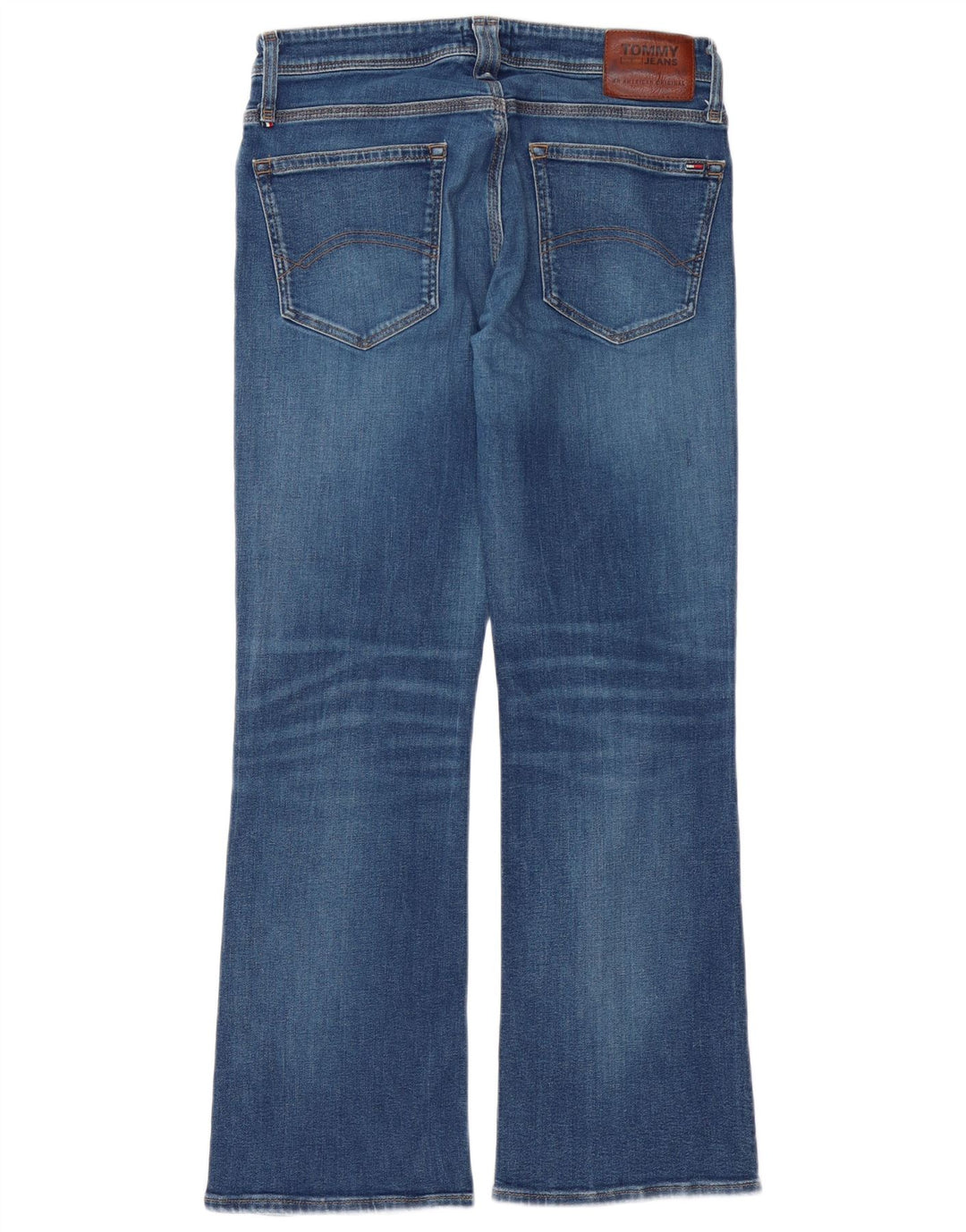 Tommy Hilfiger Damen Bootcut Jeans W32 L32 Blaue Baumwolle