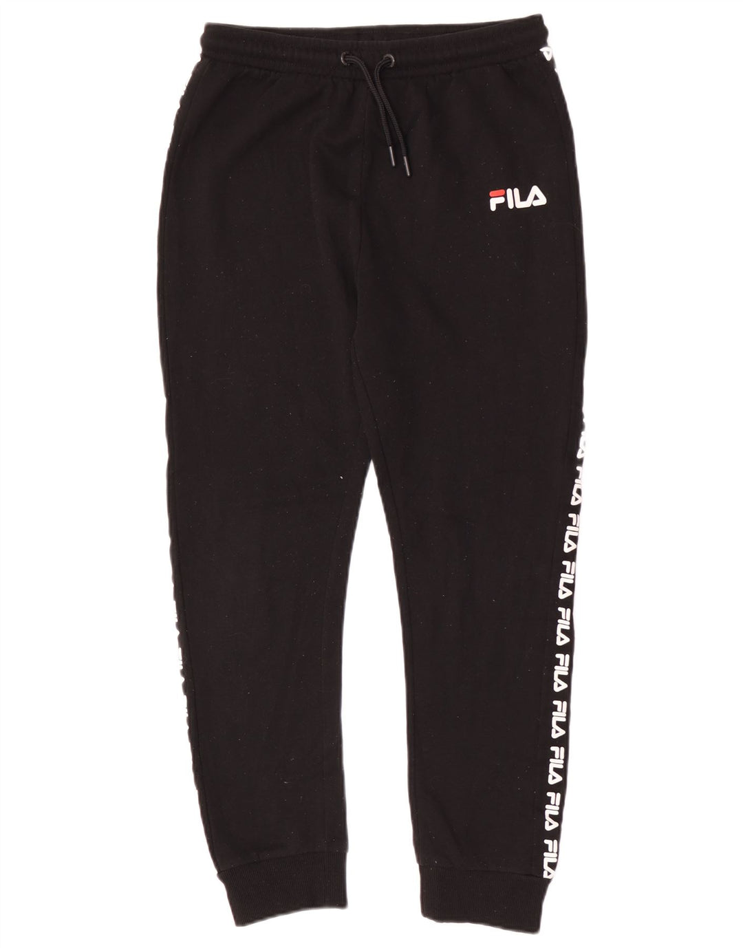 Fila Jungen Grafik-Trainingshose, Jogginghose, 13–14 Jahre, schwarzes Polyester