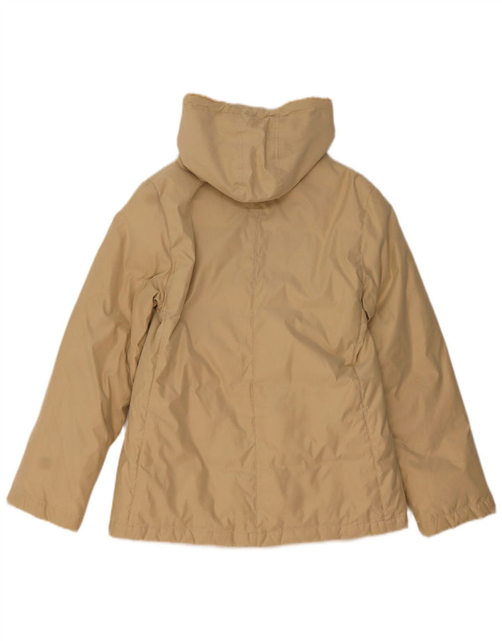 Fila Damen-Windbreakerjacke mit Kapuze, UK 12, mittelbeigefarbenes Polyester