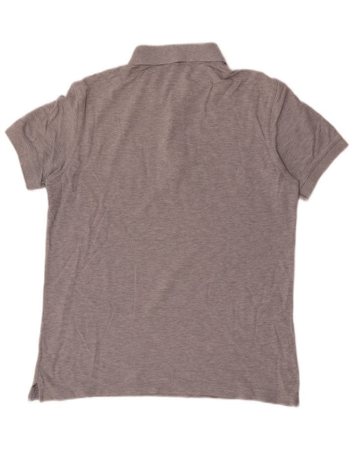 Benetton Herren Poloshirt Mittelgrau