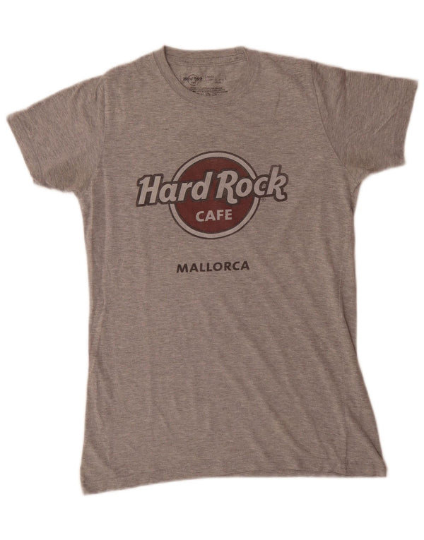Hard Rock Cafe Herren Mallorca Graphic T-Shirt Top Small Grau Baumwolle