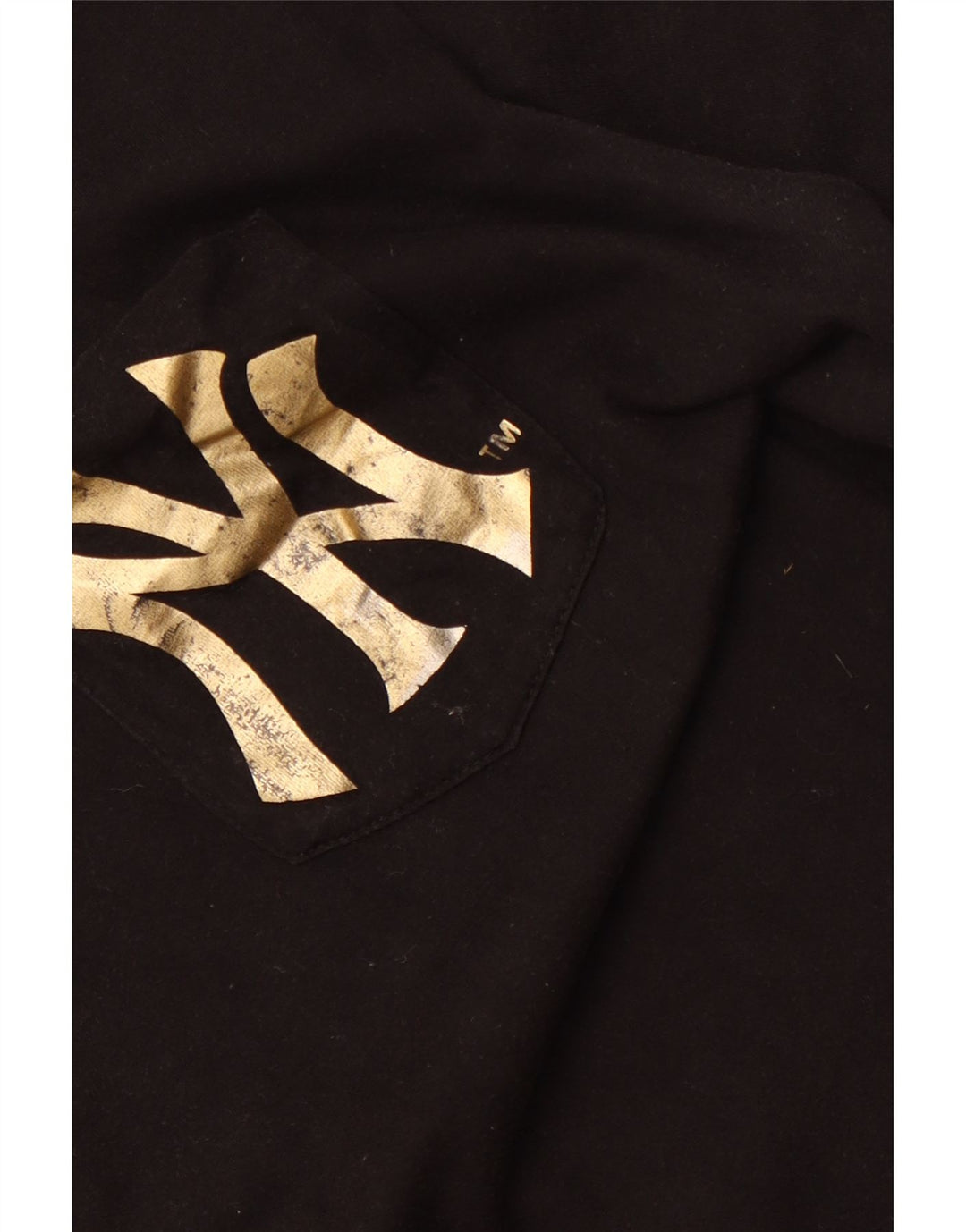 MAJESTIC Damen New York Yankees Grafik-Tunika-Oberteil UK 16 Large Schwarz