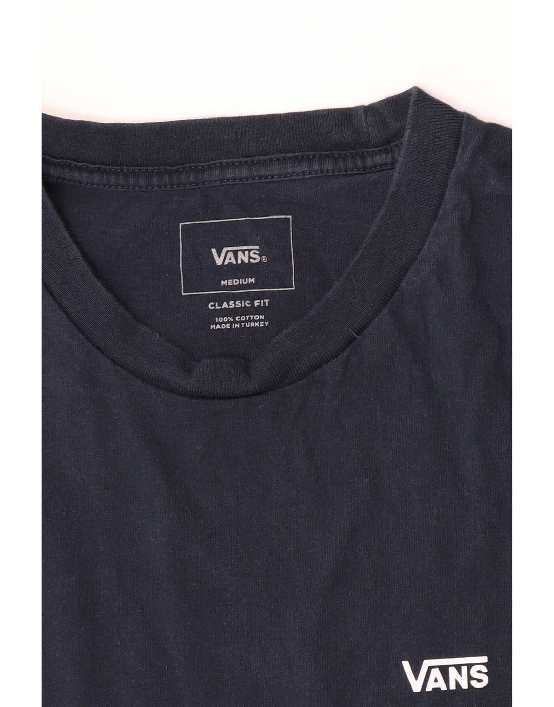 Vans Herren-T-Shirt mit klassischer Passform, mittelmarineblaue Baumwolle