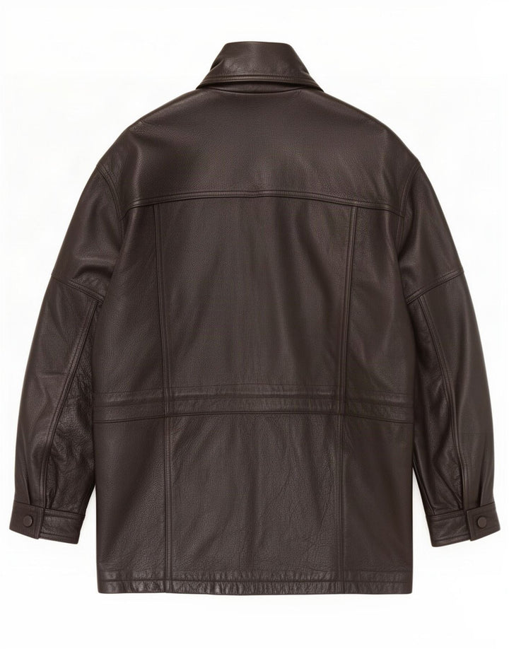 Kartel Herren Ledermantel UK 40 Large Braun