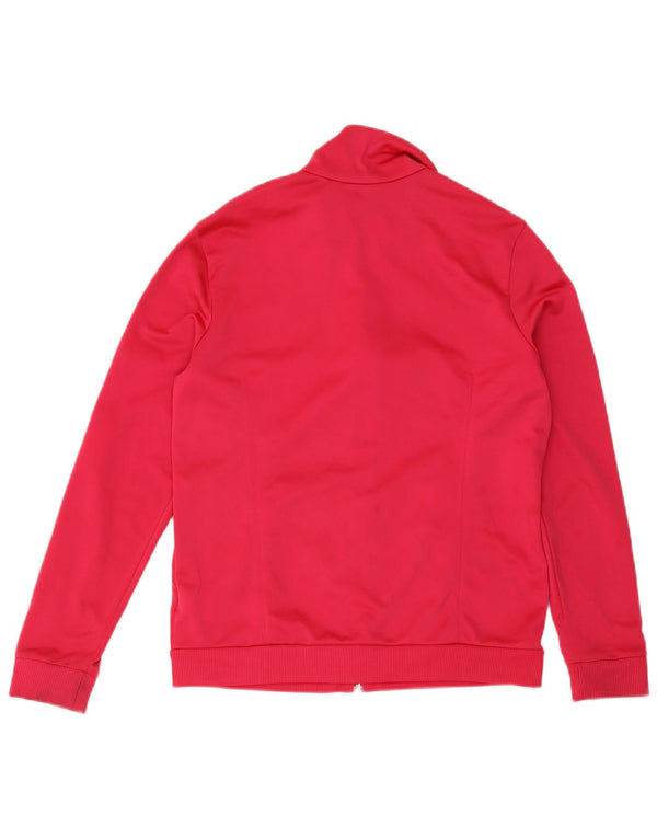 Adidas Damen Trainingsanzug Top Jacke UK 12/14 Mittelrosa Polyester Sport