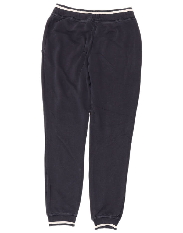 Adidas Damen Trainingshose Jogger UK 8 Small Marineblau Baumwolle