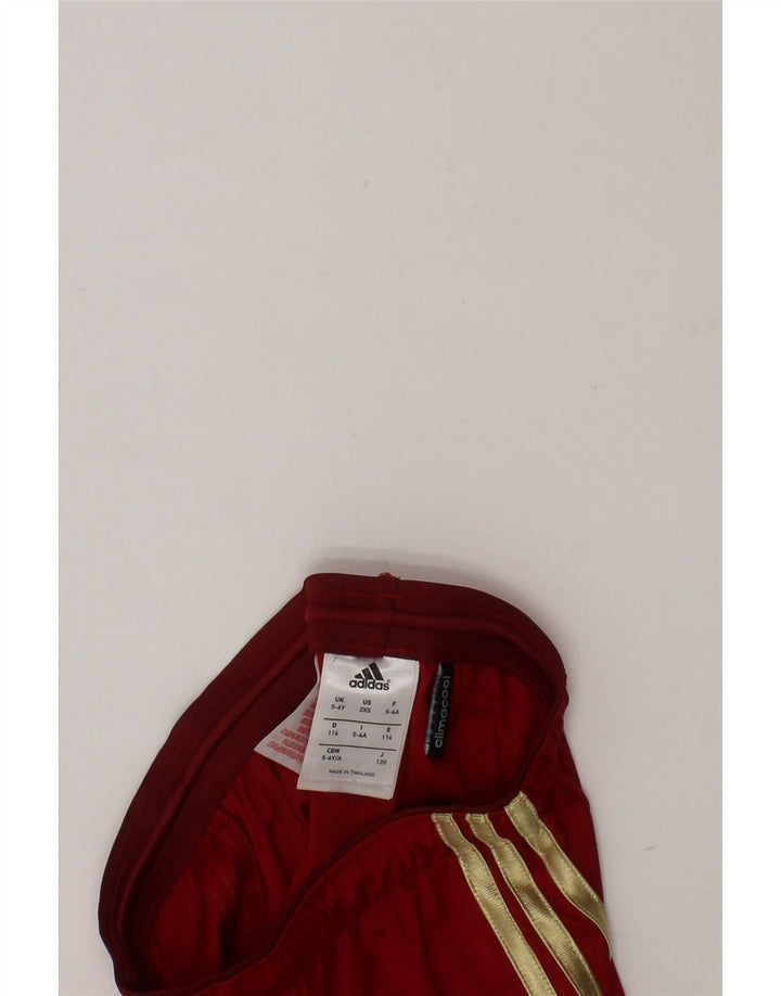 ADIDAS Boys Climacool Sport Shorts 5-6 Years  Red Polyester Vintage Adidas and Second-Hand Adidas from Messina Hembry 