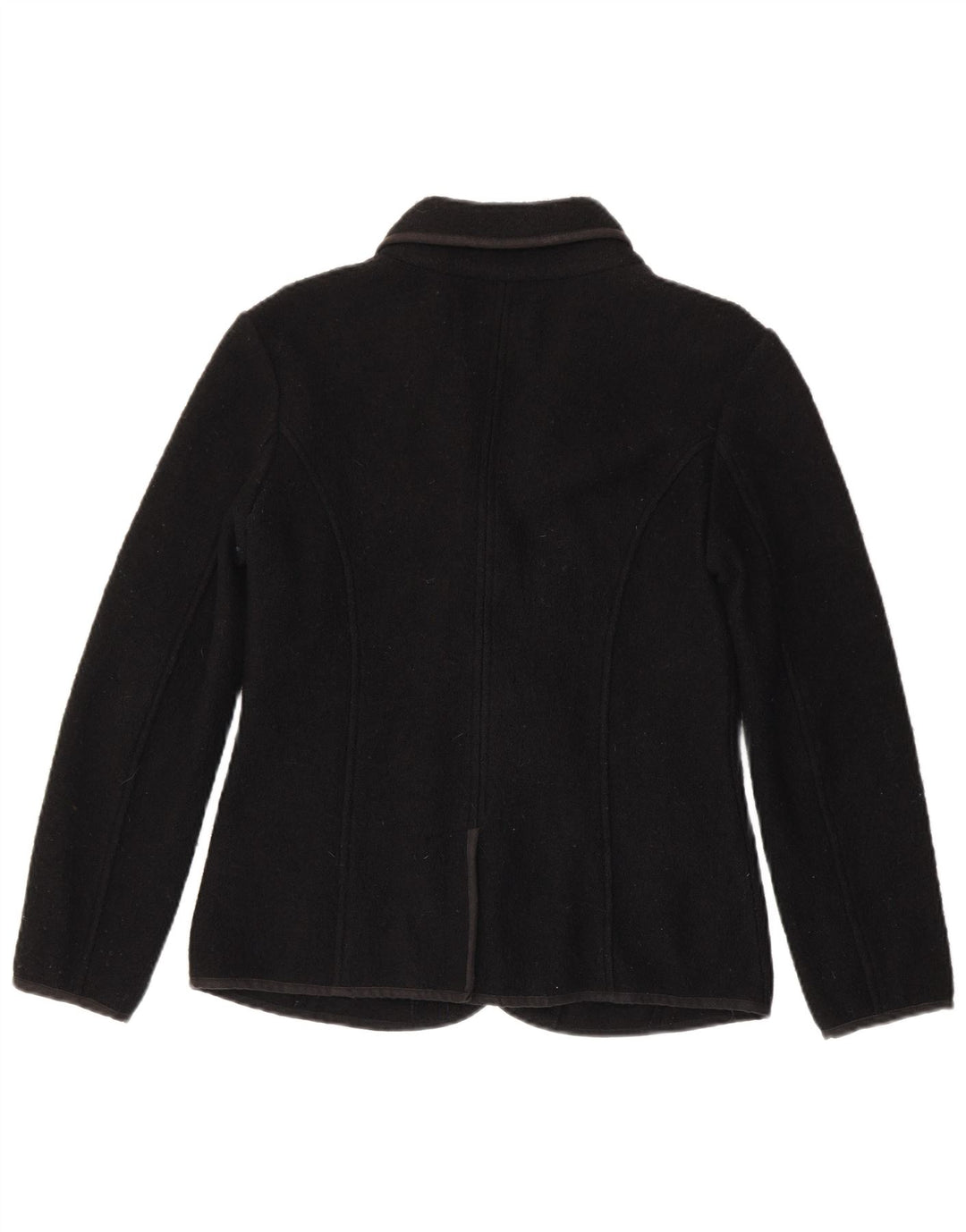 Woolrich Damen-Blazerjacke mit 4 Knöpfen, UK 14, große schwarze Wolle