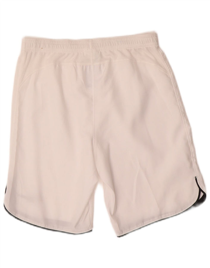 NIKE Dri Fit Sportshorts für Jungen, 12–13 Jahre, Größe L, Weiß, Polyester