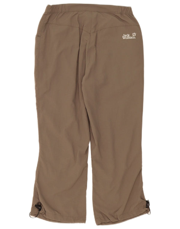 Jack Wolfskin Damen gerade geschnittene Hose UK 8 Small W30 L23 Beige