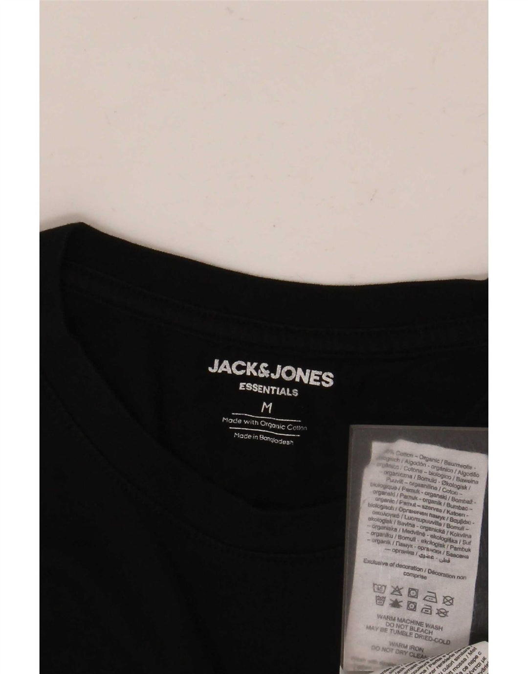 Jack & Jones Herren T-Shirt Top Medium Schwarz Baumwolle