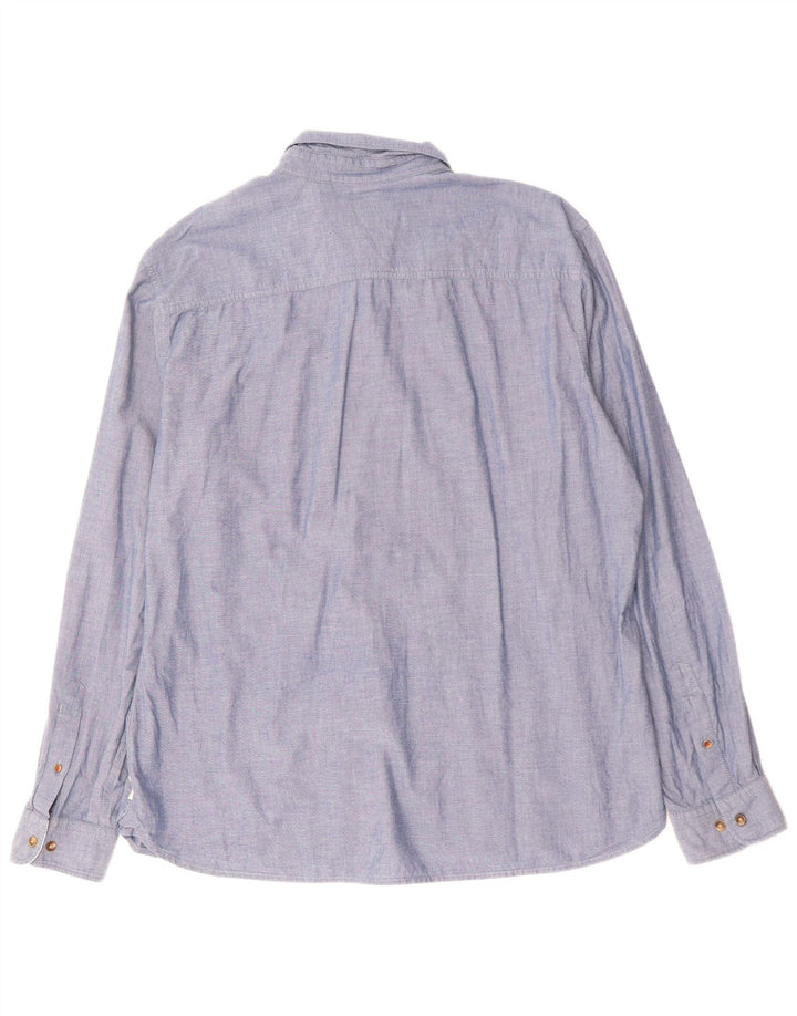 Esprit Herrenhemd 2XL Blau Baumwolle