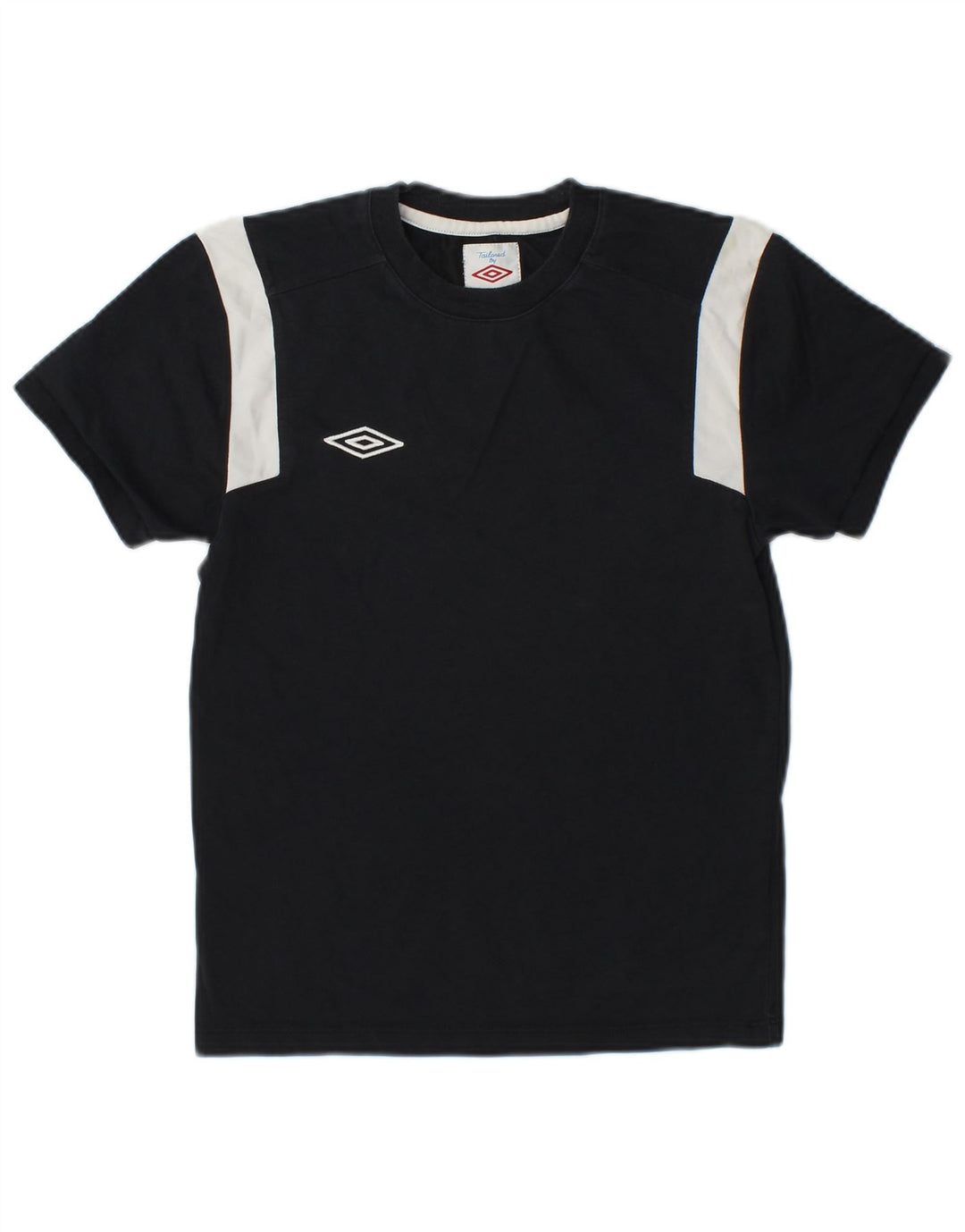 Umbro T-Shirt für Jungen, 9–10 Jahre, Mittelschwarz, Colourblock-Baumwolle