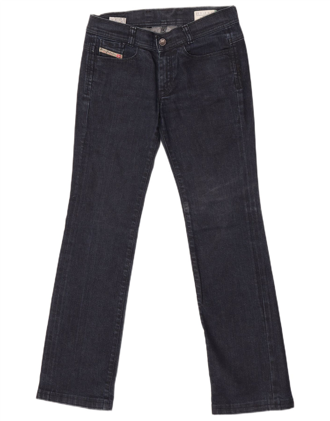 Diesel Damen Soozy Straight Jeans W27 L32 Marineblaue Baumwolle