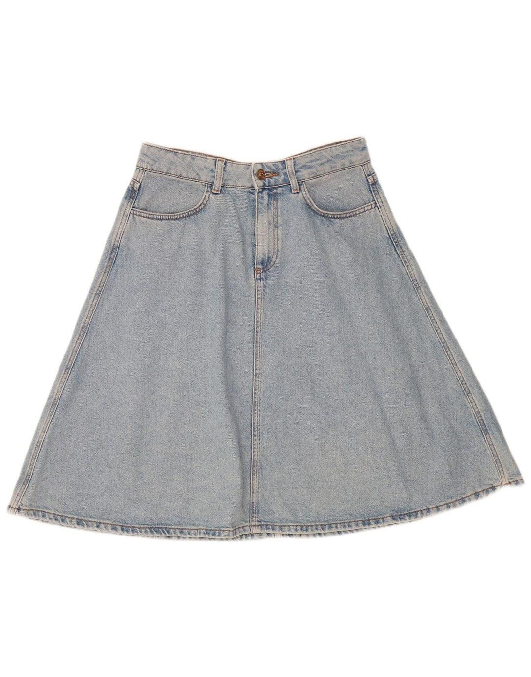 Zara Damen Jeansrock Medium W28 Blau