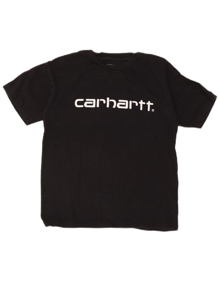 Carhartt Herren Graphic T-Shirt Top Small Schwarz Baumwolle