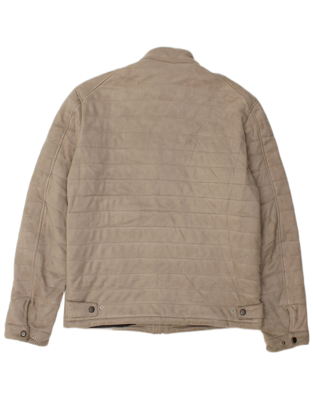 Zara Herren Bomberjacke UK 38 Medium Beige Polyester