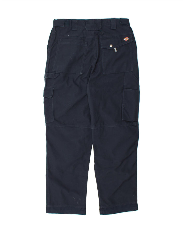 DICKIES Womens Straight Cargo Trousers W32 L29 Navy Blue Cotton Vintage Dickies and Second-Hand Dickies from Messina Hembry 