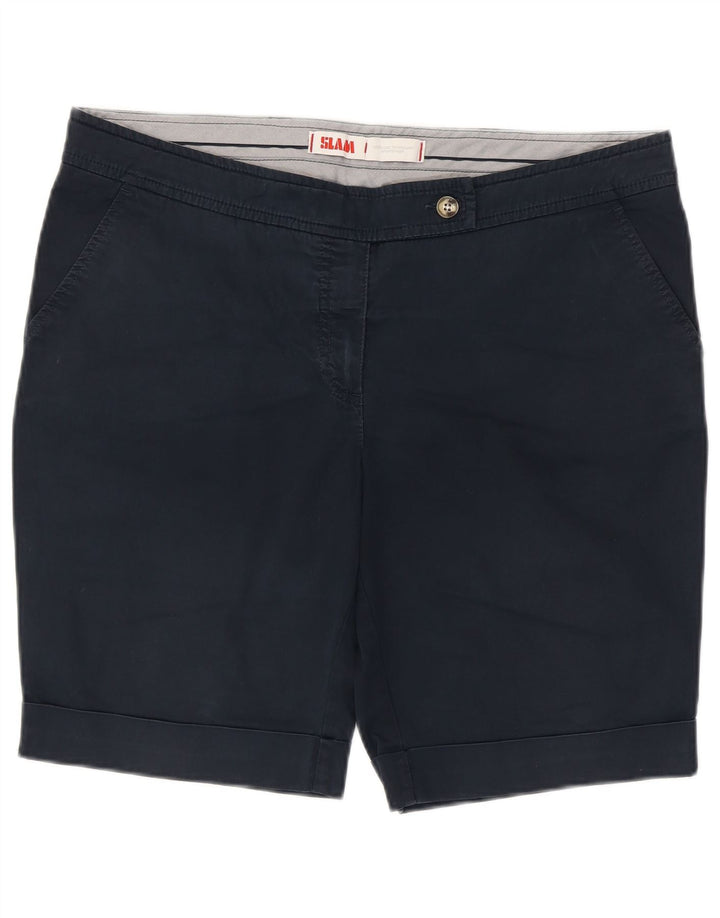Slam Herren-Chinoshorts IT 48 Medium W38 Marineblaue Baumwolle