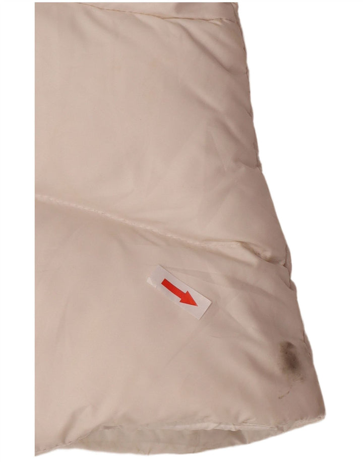 Nike Damen-Kapuzenweste, gepolstert, UK 12/14, mittelweiß, Polyester