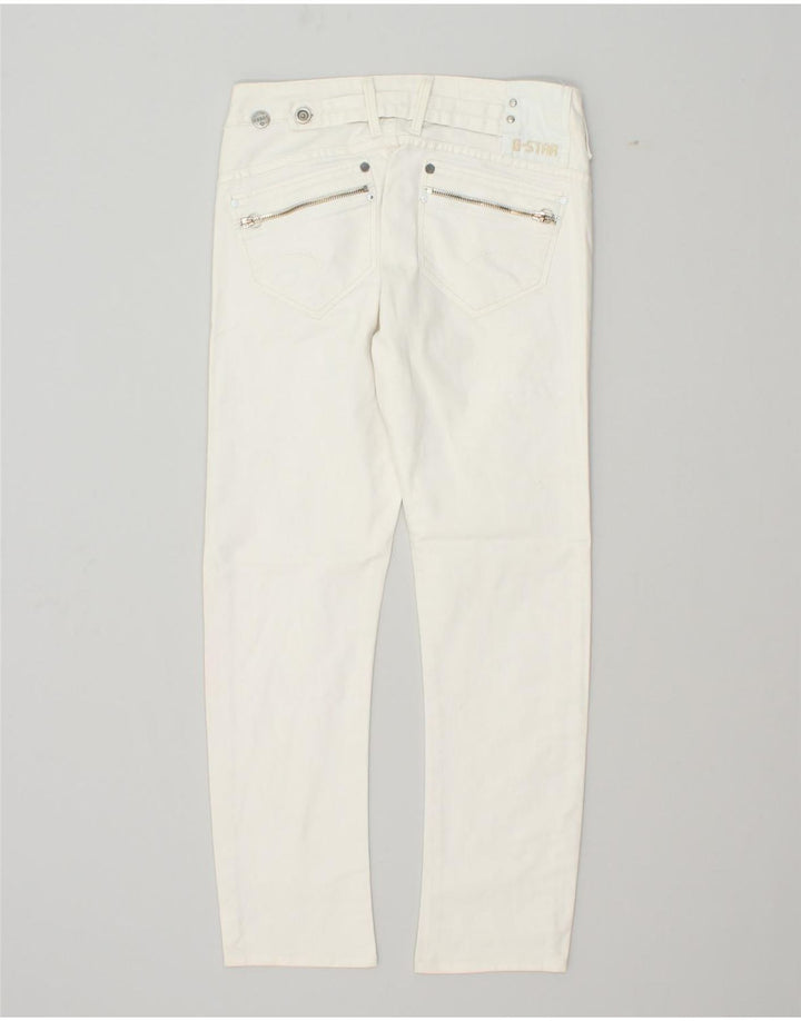G-STAR Womens Slim Jeans W30 L28  White Cotton | Vintage G-Star | Thrift | Second-Hand G-Star | Used Clothing | Messina Hembry 