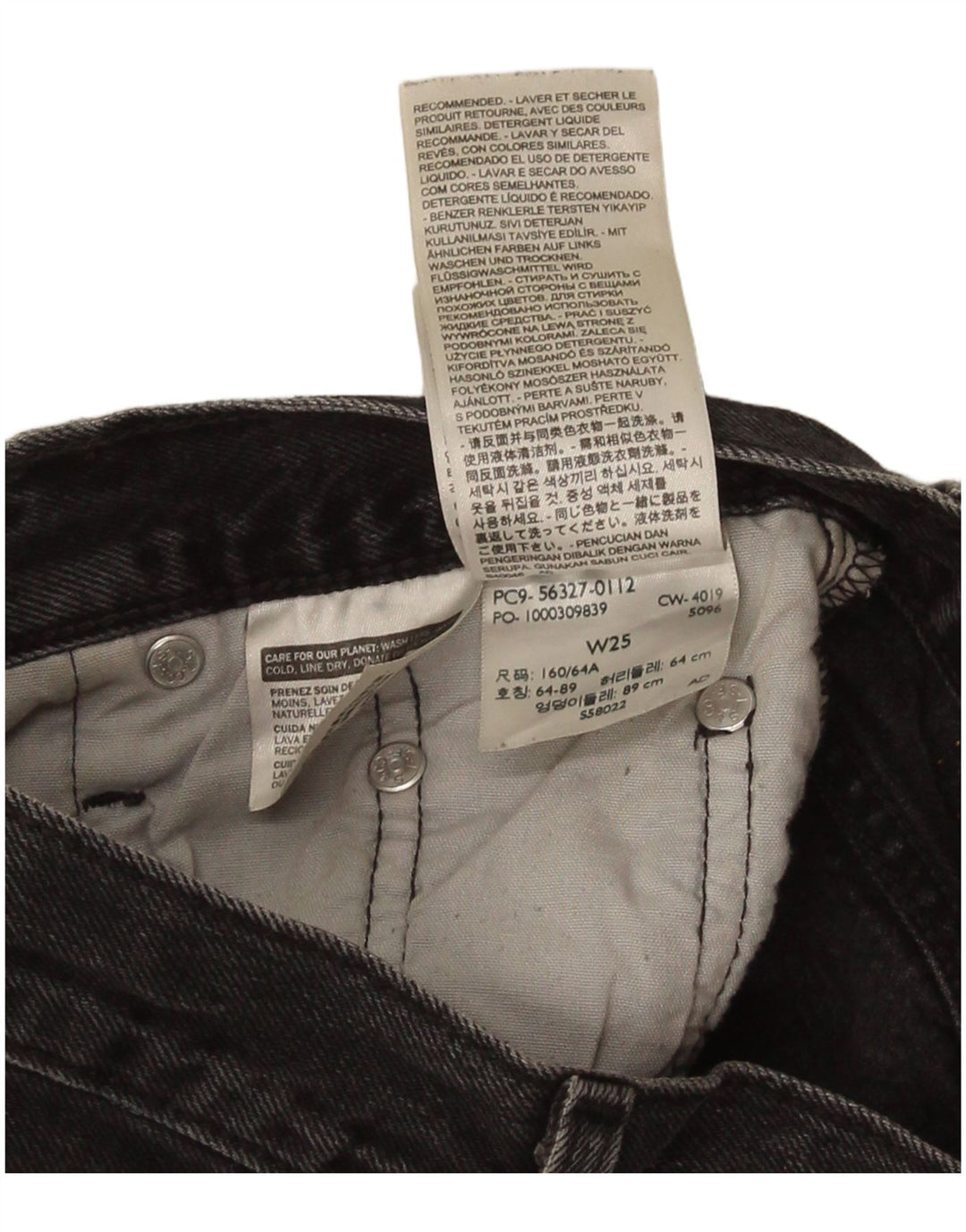 Levi's Damen 501 Denim Shorts W25 XS Graue Baumwolle