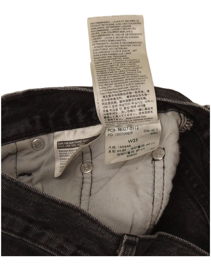 Levi's Damen 501 Denim Shorts W25 XS Graue Baumwolle