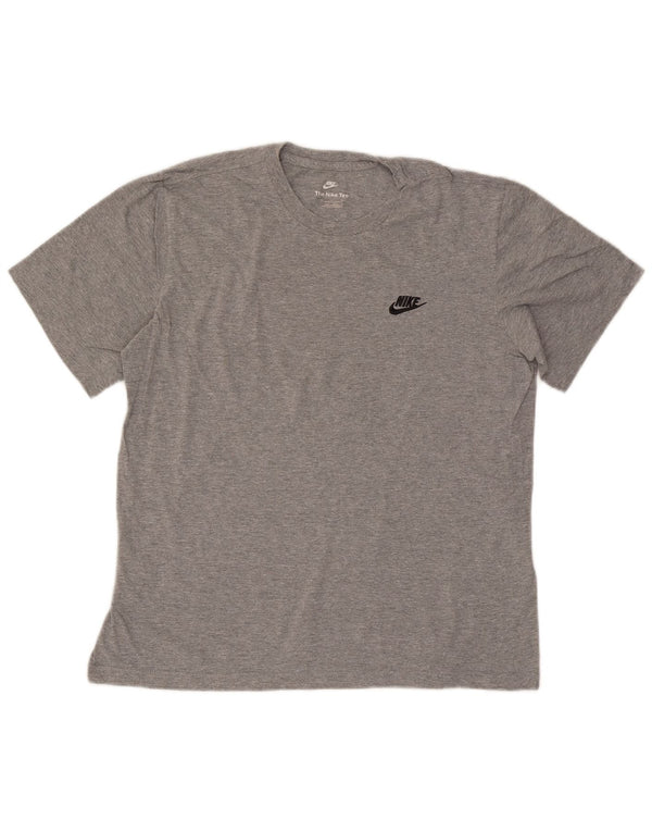Nike Herren T-Shirt Top Mittelgrau meliert