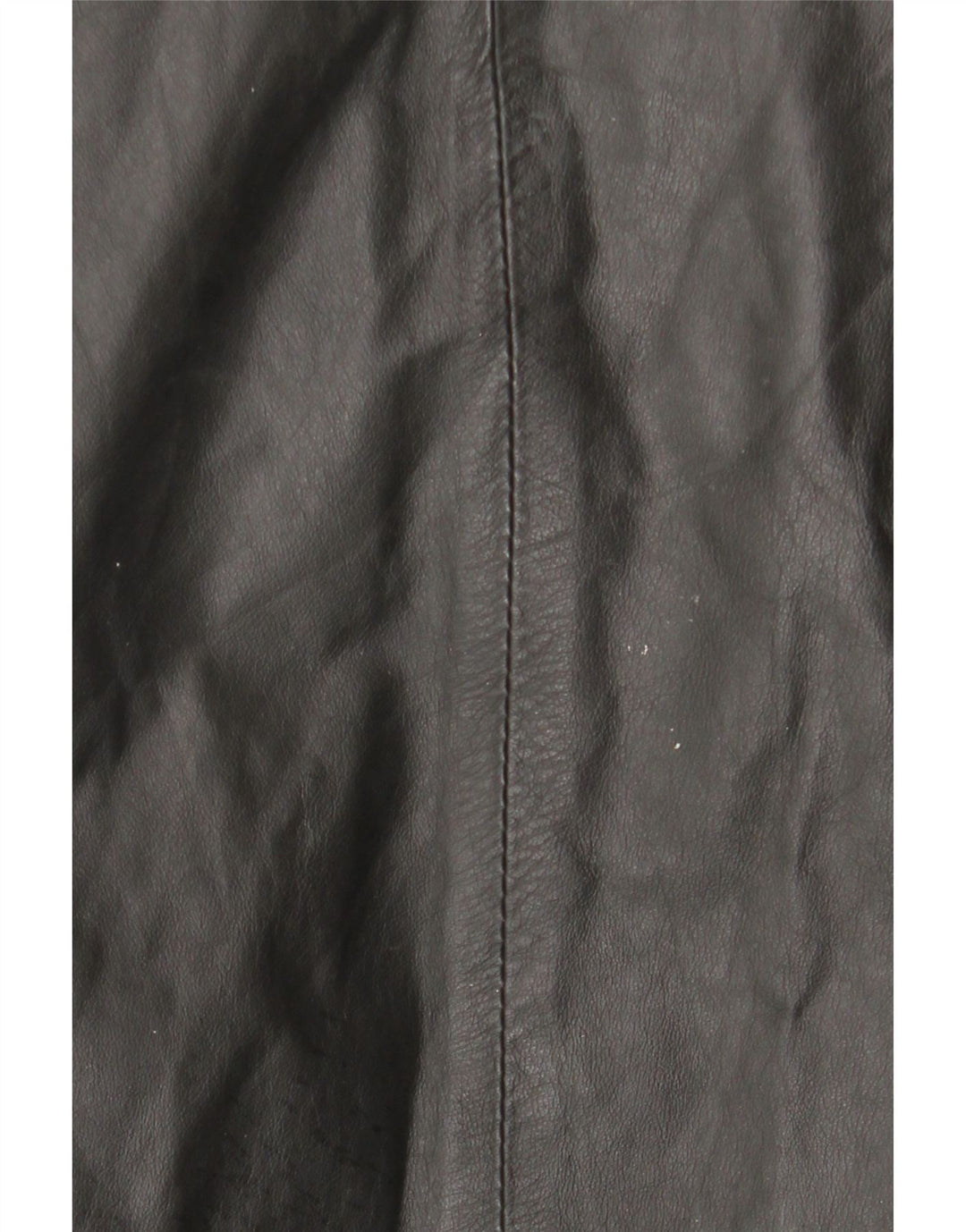 Vintage Damen Ledermantel mit Kapuze IT 44 Mittelschwarzes Leder