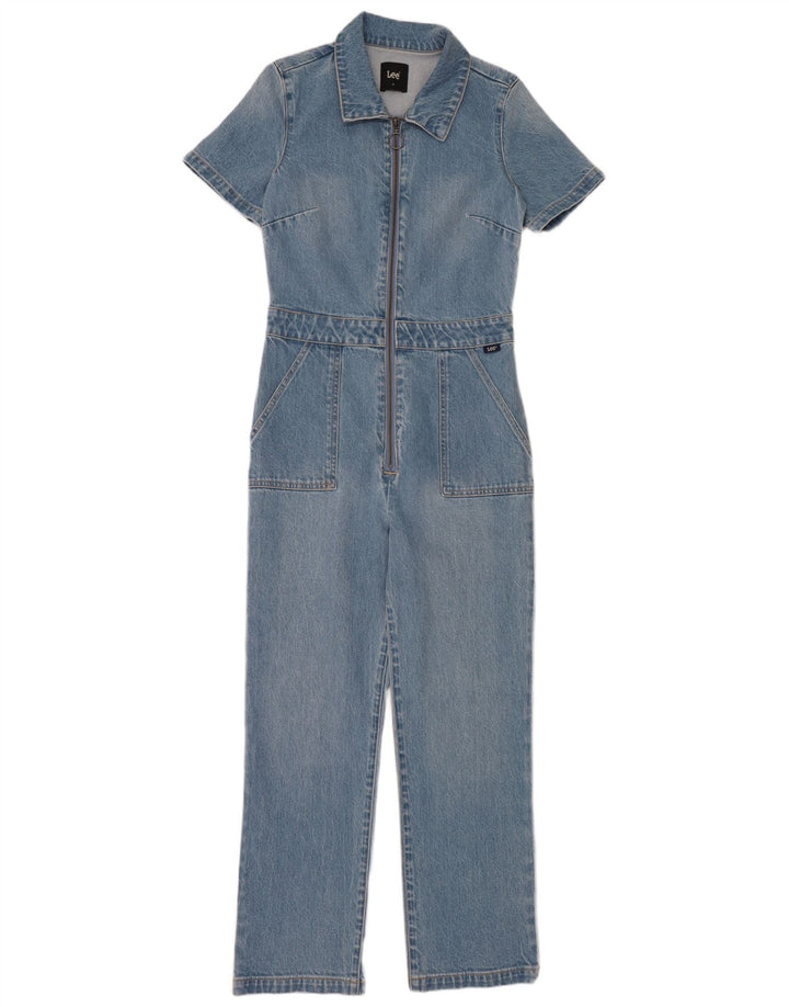 Lee Womens Denim Jumpsuit US 10 Large Blaue Baumwolle