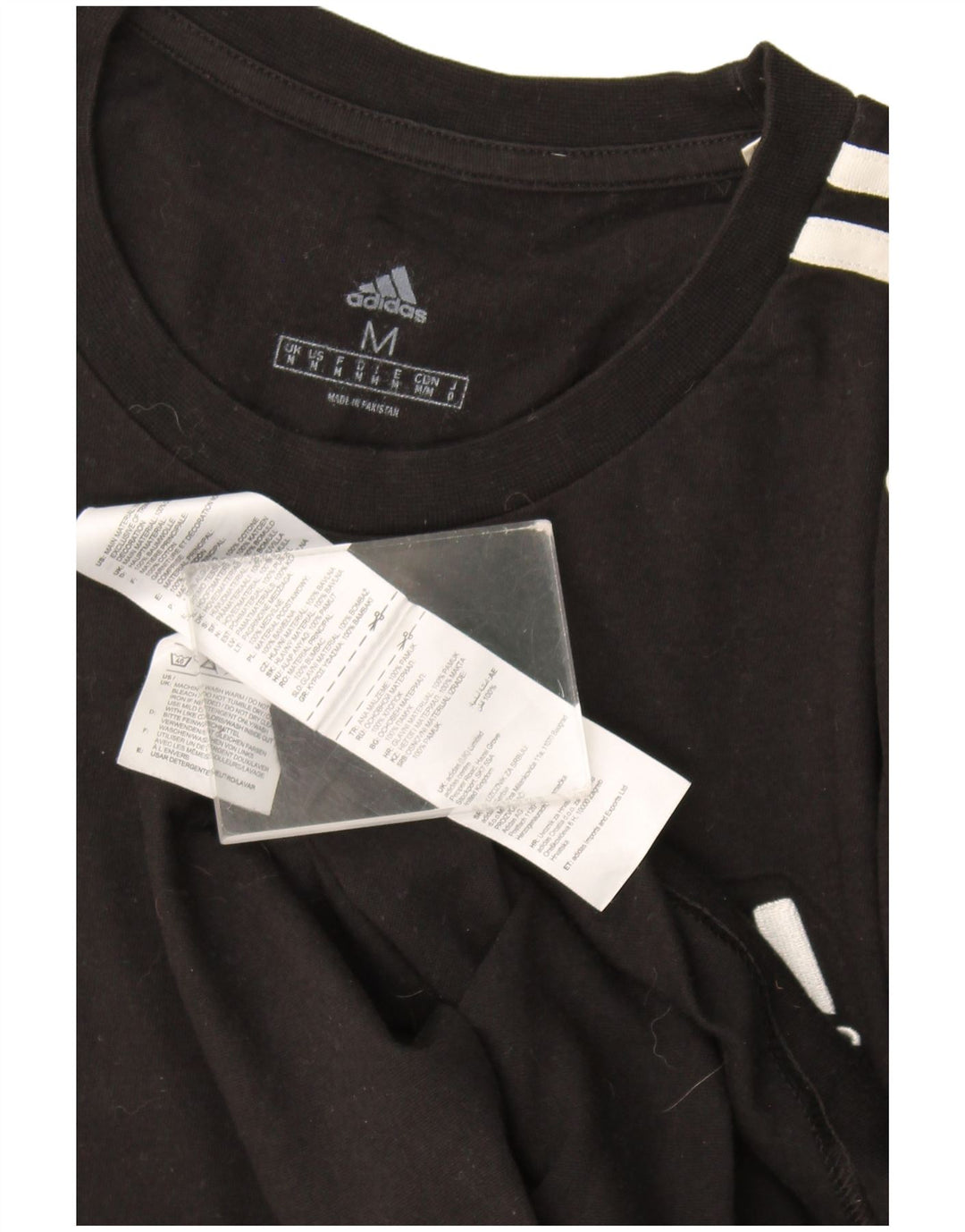 Adidas Herren T-Shirt Top Medium Schwarz Baumwolle