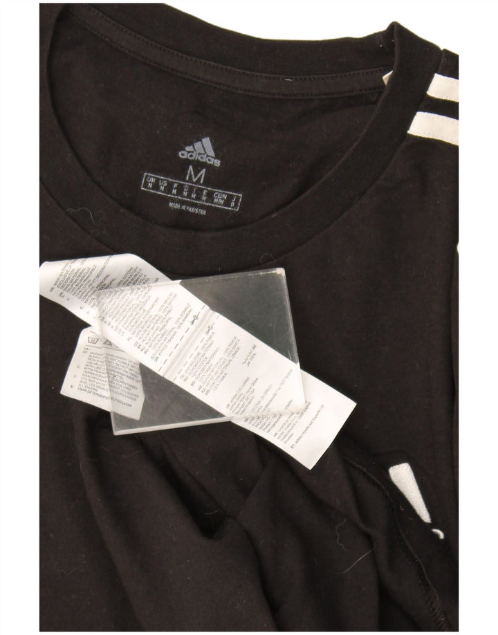 Adidas Herren T-Shirt Top Medium Schwarz Baumwolle