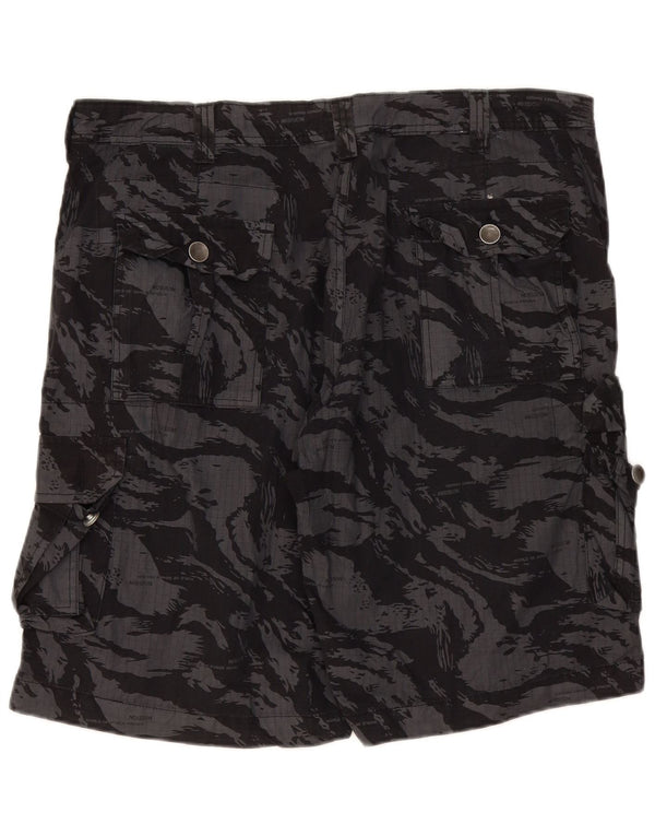 Billabong Mens Graphic Cargo Shorts W40 XL Grey Camouflage