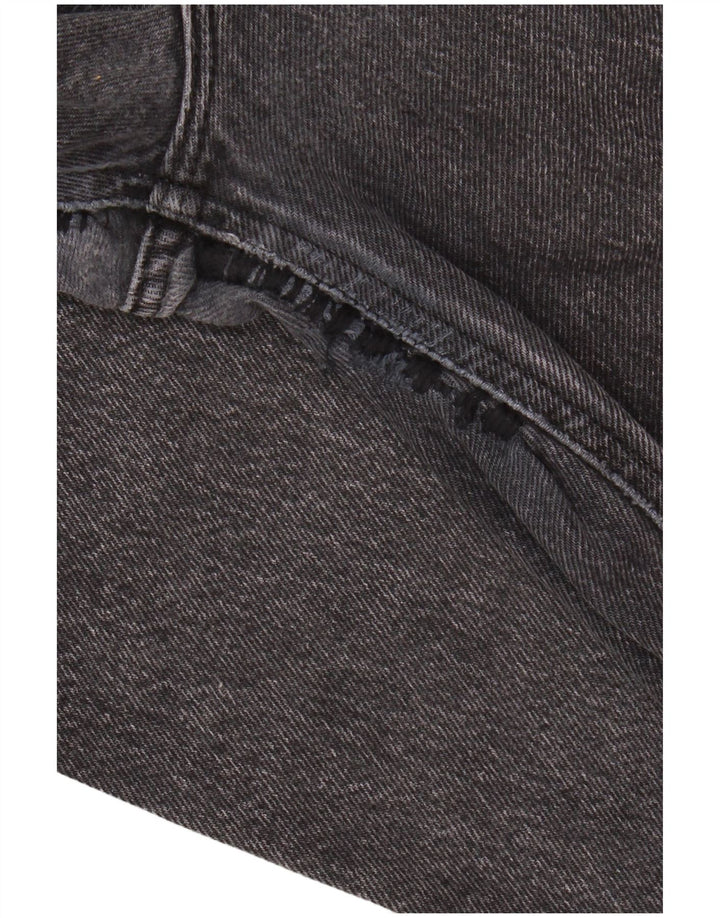 Lee Damen Carol Cropped Jeans W28 L25 Graue Baumwolle