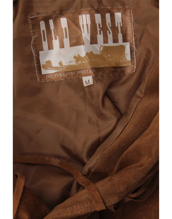 Vintage Herren Wildlederjacke UK 38 Mittelbraun