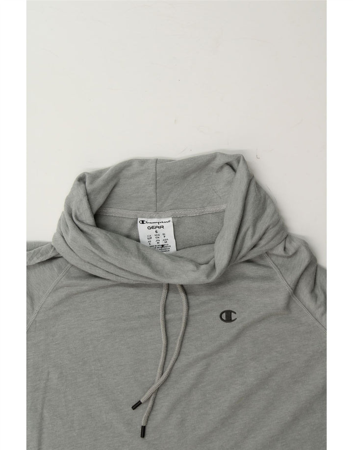 CHAMPION Mens Roll Neck Top Long Sleeve Small Grey Polyester Vintage Champion and Second-Hand Champion from Messina Hembry 