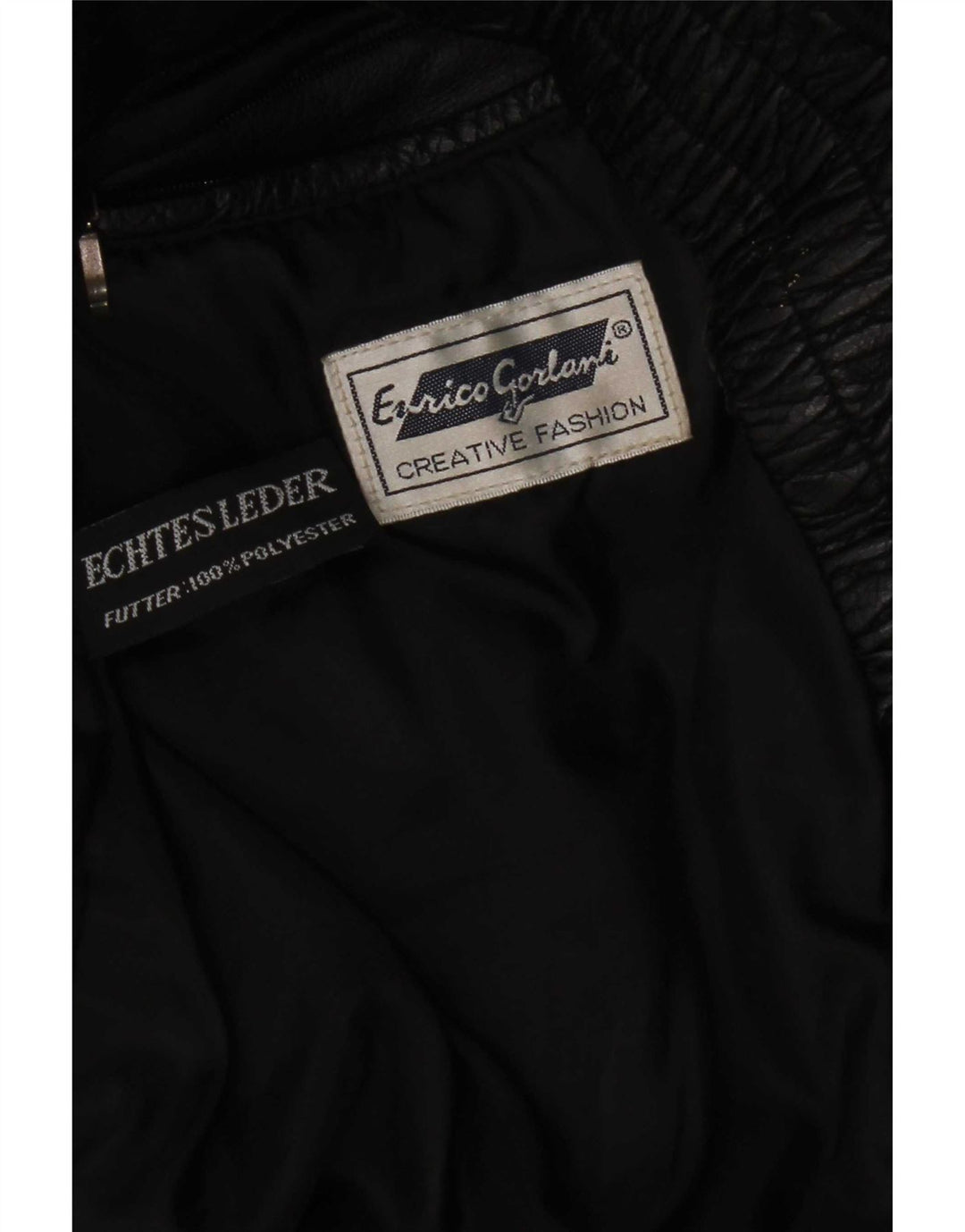 Enrico Gorlani Damen Lederweste UK 38 Medium Schwarz