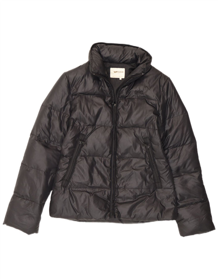 Gas Wattierte Damenjacke mit Kapuze, UK 14, mittelschwarz, Polyamid