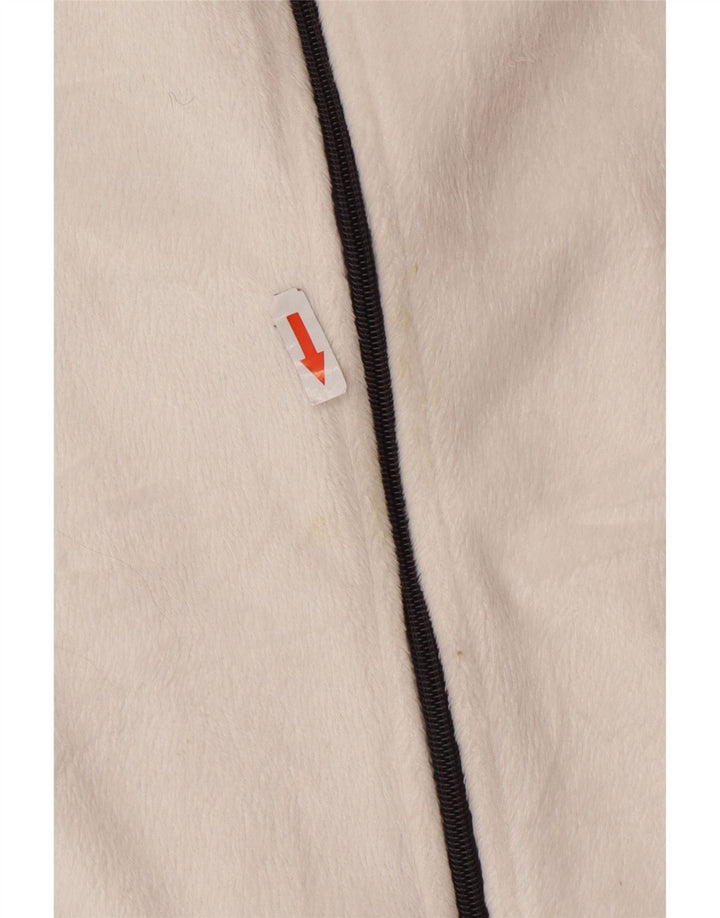 Fila Damen Fleecejacke UK 16 Large Weiß Colourblock Polyester